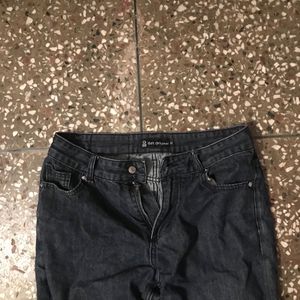 Straight Fit Dark Wash Denim Jeans