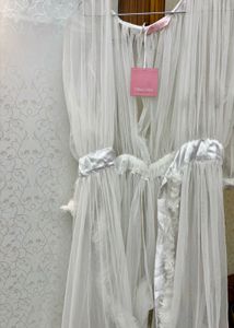 Furry NET &amp; SILK Night Gown