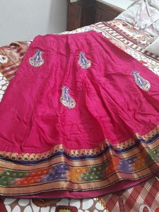Silk Skirt Lehenga Ghagra Zari Party Wear