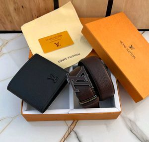 LV HEAVY COMBO BELT+ WALLET FOR MENS WD B0X
