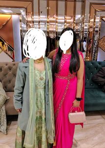 Ready to wear saree  💗 party lehenga