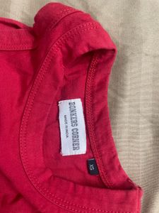 Red "Fragile" Graphic Tank Top