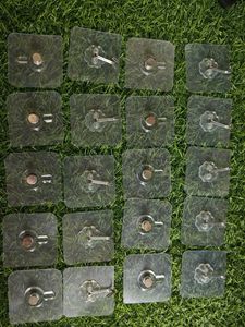Adhesive Hooks Set 10 pcs with box