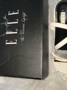 Chic White ELLE Heeled Sandals
