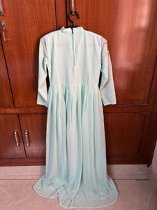 Beautiful Light Blue Embroidered Gown(S size)