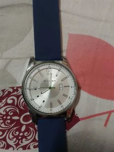 Titan Silver Dial Watch