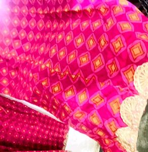 Beautiful😍Vibrant Pink Floral Print kurti set