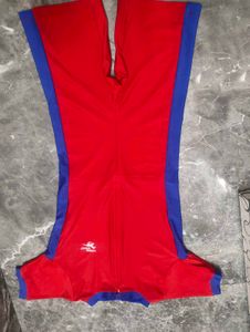 Retro Red &amp; Blue One-Piece Swimsuit