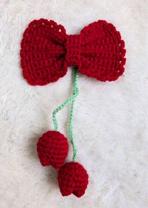 ✨Handmade Crochet Bow Hair Clip