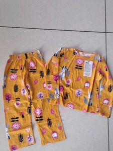 LILPICKS Girls' Printed Pajama Set