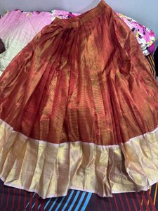 Orange, pink Gold zari - Lehenga Choli