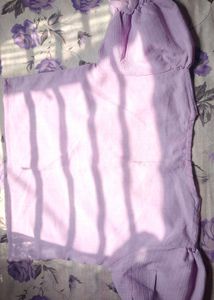 Crop Button Up Top