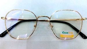 Gold Rimmed Geometric Glasses