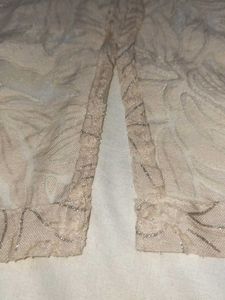 Sheer Floral Button-Up Shirt