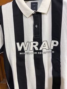 SF Jeans Pantaloons Men's Striped Polo T-Shirt