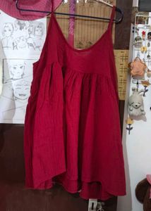 maroon flowy top