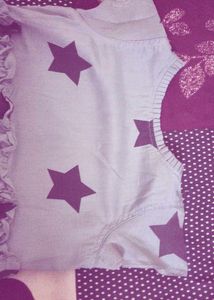 Star Print Tiered Dress