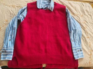 Red Sweater Vest