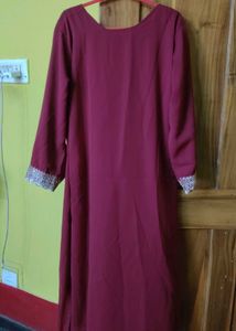 Elegant Maroon Kurta Set with Dupatta
