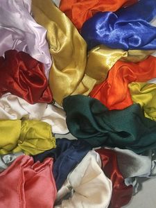 14 Colorful Satin Scrunchie Set