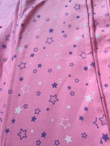 Cute woolen Pink Star Pajama Set
