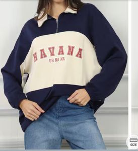 Shine Colorblock "Havana" Pullover Sweatshirt