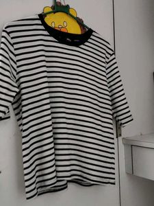 Black and White Striped T-Shirt