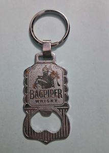 Vintage Bagpiper Keychain Bottle Opener