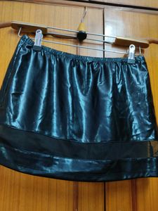 New Faux Leather Mini Skirt