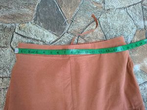 Casual Orange tan skirt