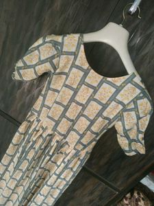 Vintage-Style Printed kurti with plazo