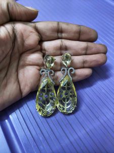 PRICE DROP Golden Citrine-Look Dangler Earrings