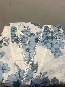 Floral Print Cotton Kurta