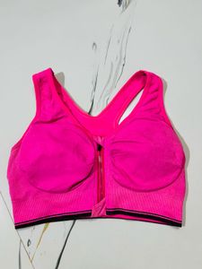 Comfortable Front Zip Sports Bra