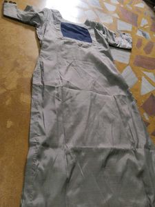 Elegant Beige And Blue Suit