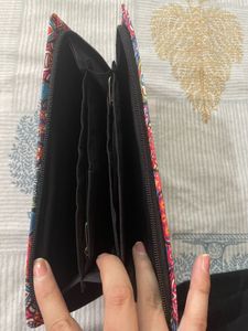 Multicolor Printed Clutch Wallet – Boho Style