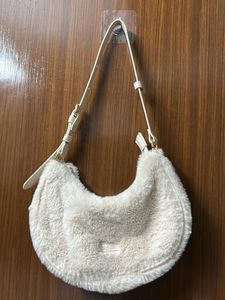 Zara Cream Faux Fur  Bag
