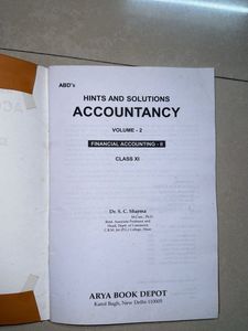 Accountancy Hints and Solutions - Vol 2