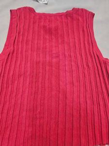 CHICO'S Sleeveless Ribbed Knit Tank Top