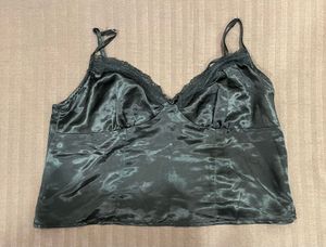 Satin Lace Trim Cami Top (Pack of 2)