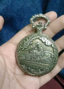 Vintage Horse Engraved Pocket Watch