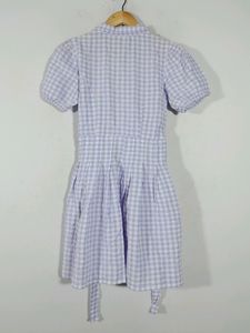 Lavender Checks Western Dress (Women's)