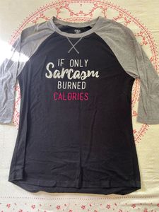 Sarcasm Burn Calories Graphic T-Shirt