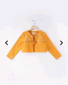 Girls' Yellow Dress &amp; Shrug Set