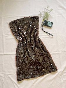 Sparkling Sequin Strapless Dress