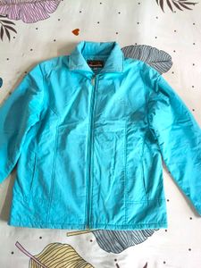 Sky Blue Full-Zip Light Jacket
