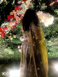 Olive Elegant Mirror Lehenga