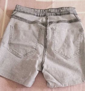 Gray Denim Shorts
