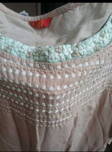 Boho Smocked Neckline Top