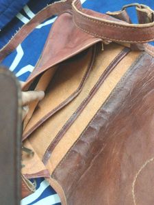 Classic Brown Leather Crossbody Bag
